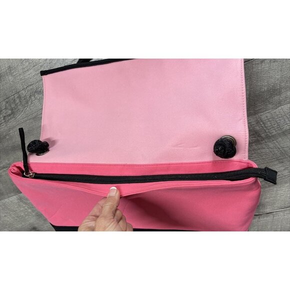 Victorias Secret Bag LARGE Insulated Neoprene Cooler Tote Pink Beach Straps - Picture 7 of 8